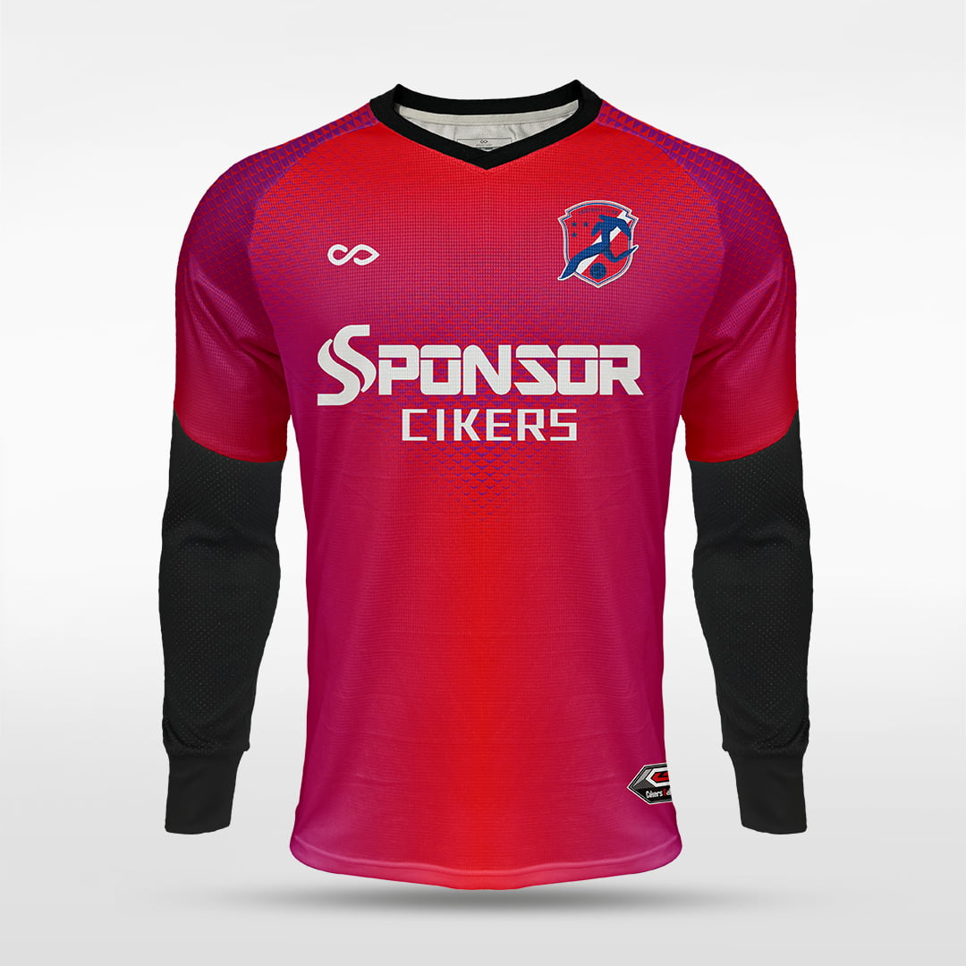 Long Sleeve Goalkeeper Jersey Binre - WS222GYUV3 red