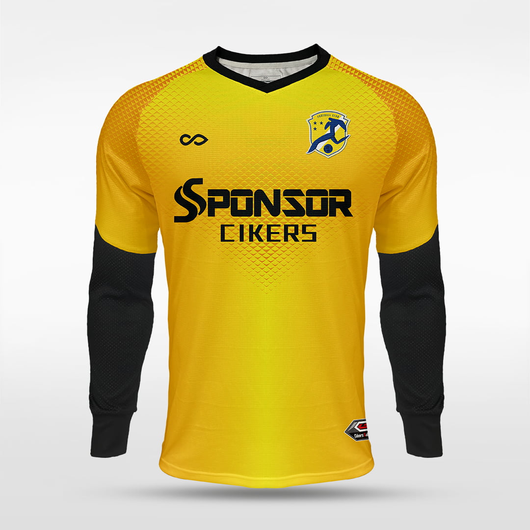 Long Sleeve Goalkeeper Jersey Binre - WS222GYUV3 yellow