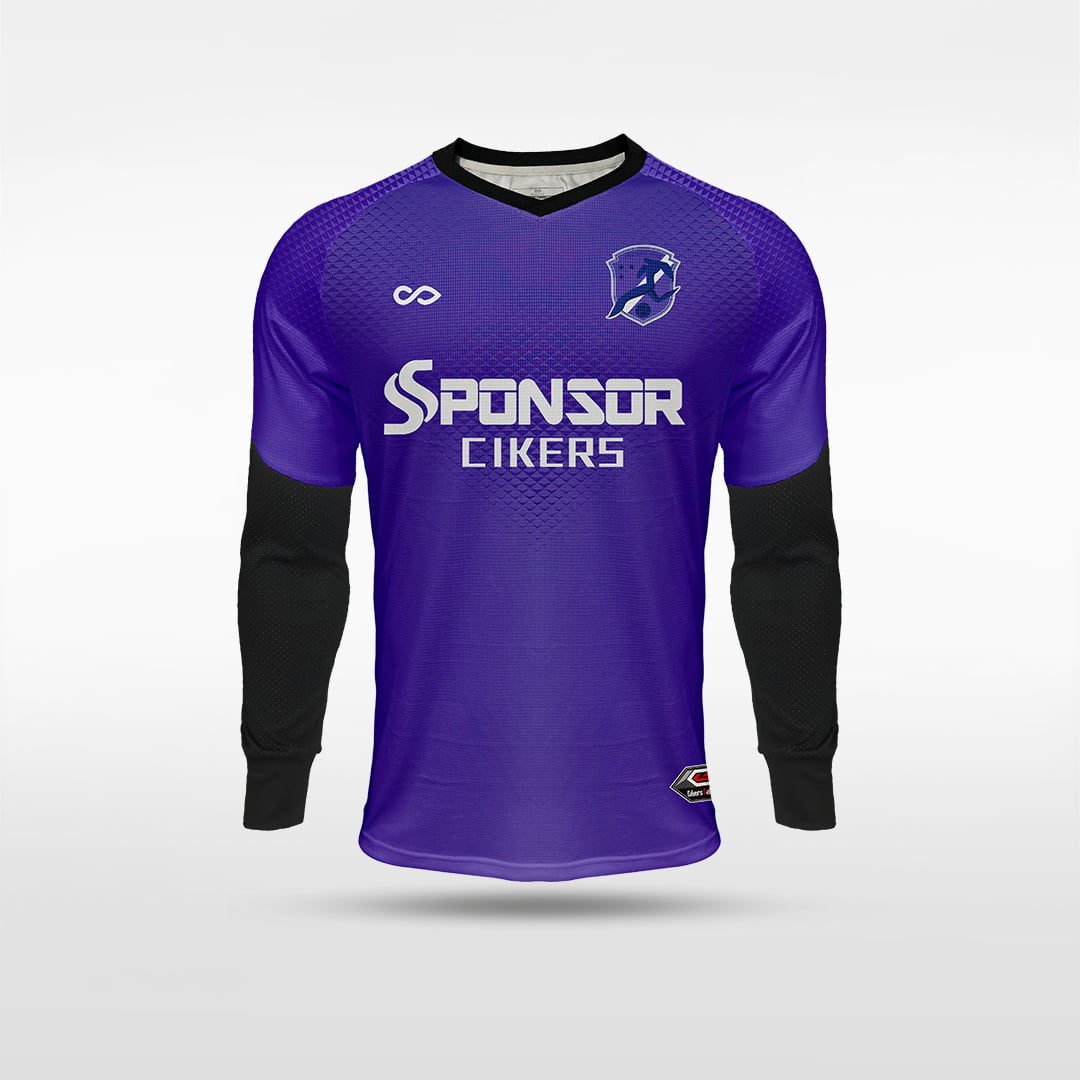 Kid Long Sleeve Goalkeeper Jersey Binre - WS222GYUV8 purple