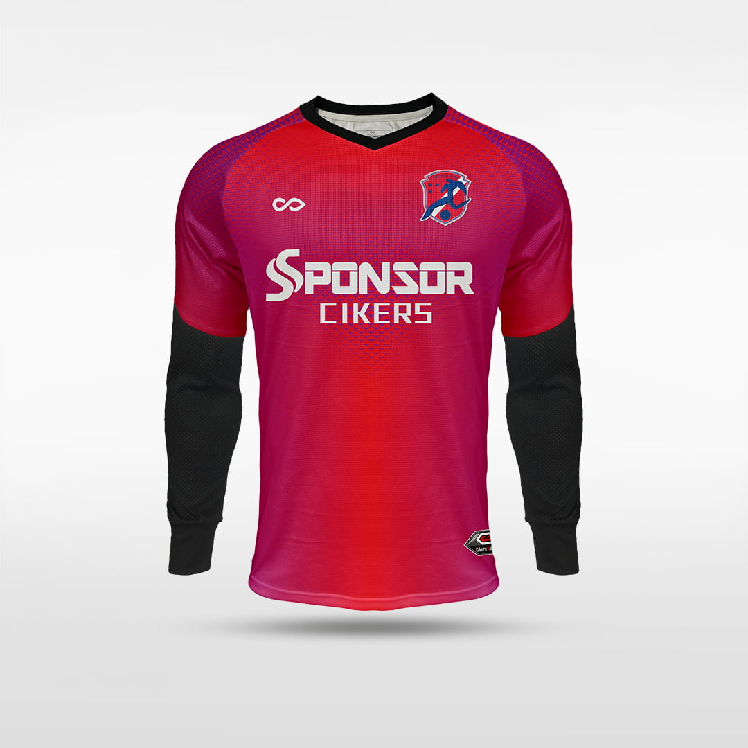 Kid Long Sleeve Goalkeeper Jersey Binre - WS222GYUV8 red