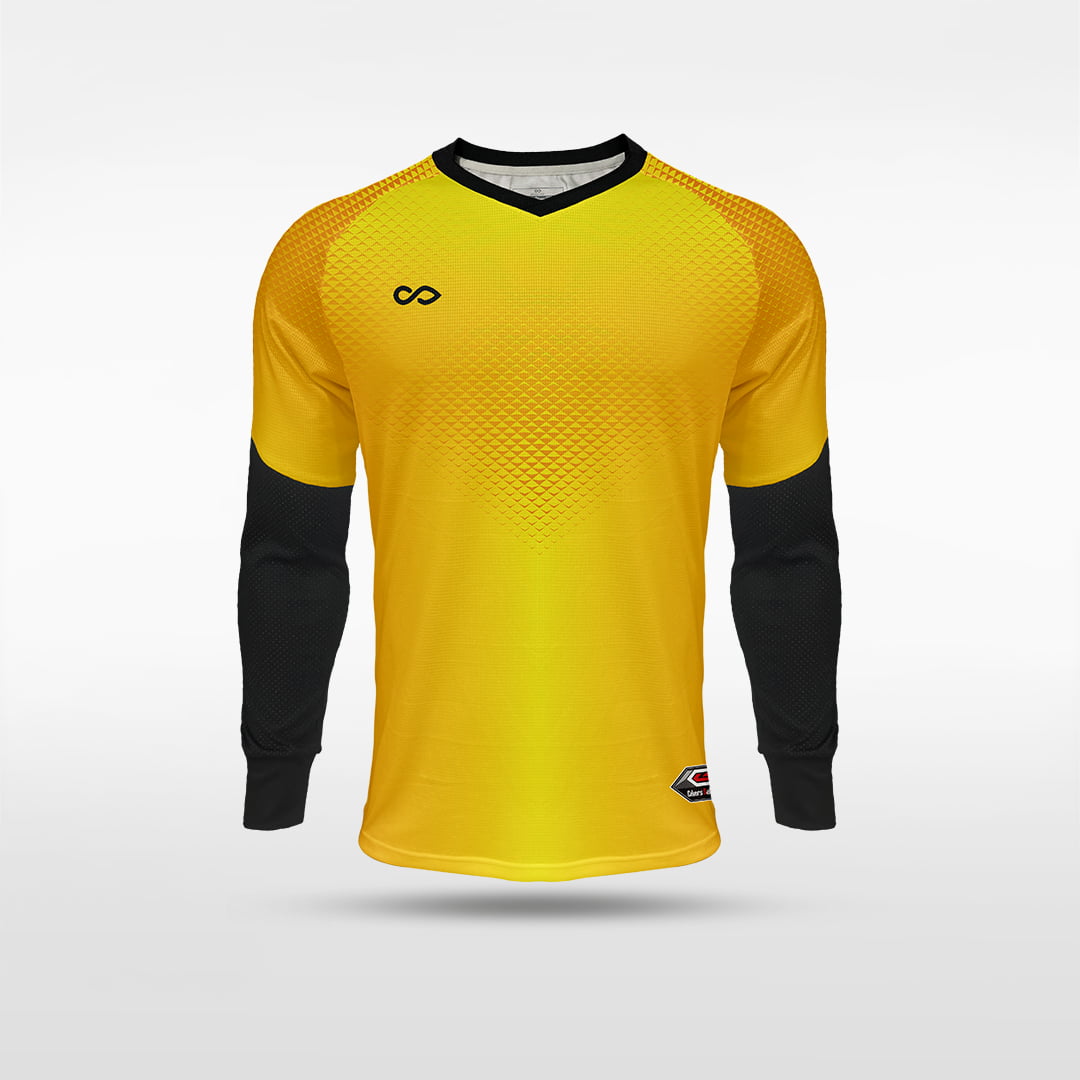 Kid Long Sleeve Goalkeeper Jersey Binre - WS222GYUV8 yellow