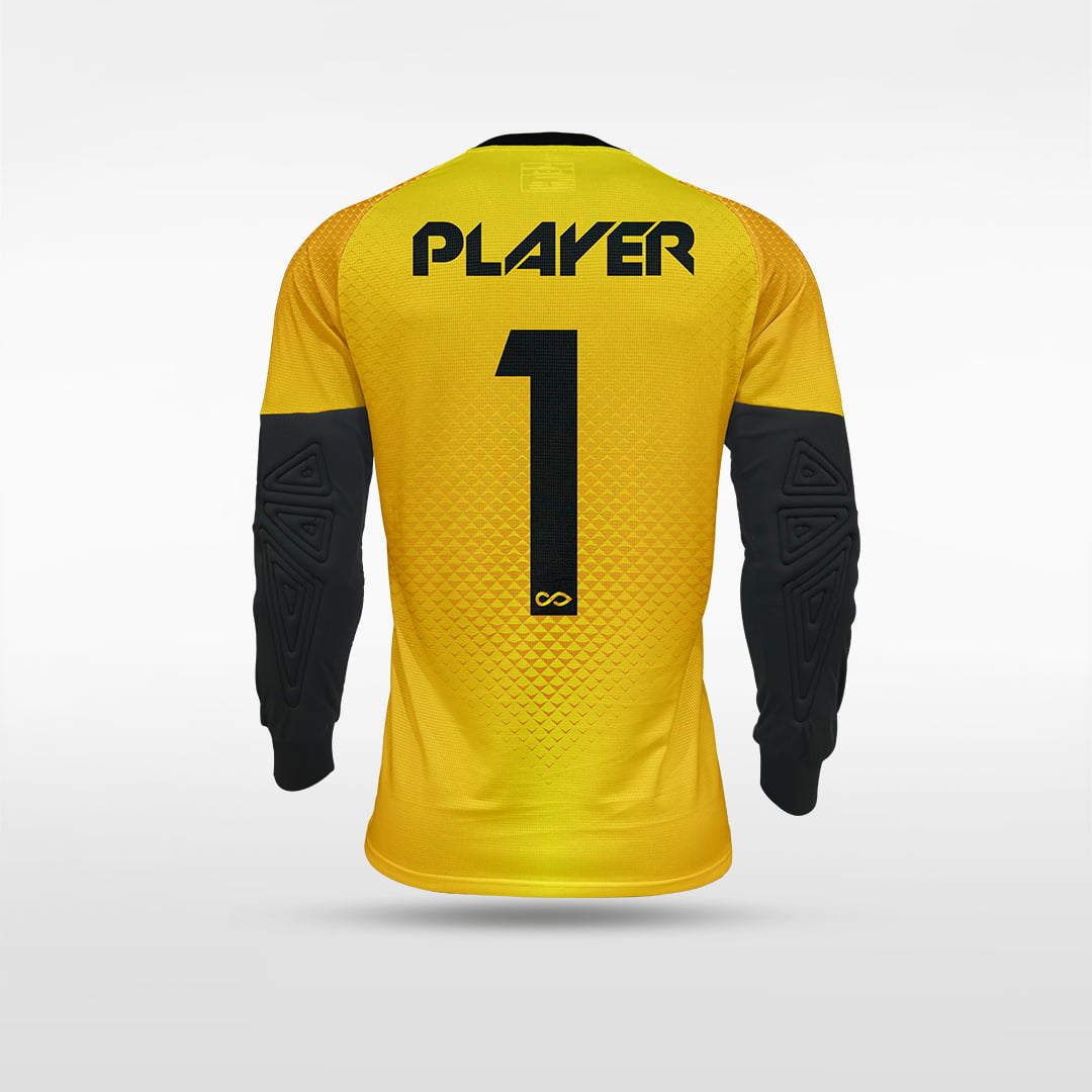 Kid Long Sleeve Goalkeeper Jersey Binre - WS222GYUV8 yellow