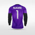 Kid Long Sleeve Goalkeeper Jersey Ignara - WS222GYVQ8 darkmagenta