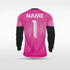 Kid Long Sleeve Goalkeeper Jersey Ignara - WS222GYVQ8 deeppink
