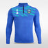 1/4 Half Zip  Zebara Blue  - WS233CDB3 DeepSkyBlue
