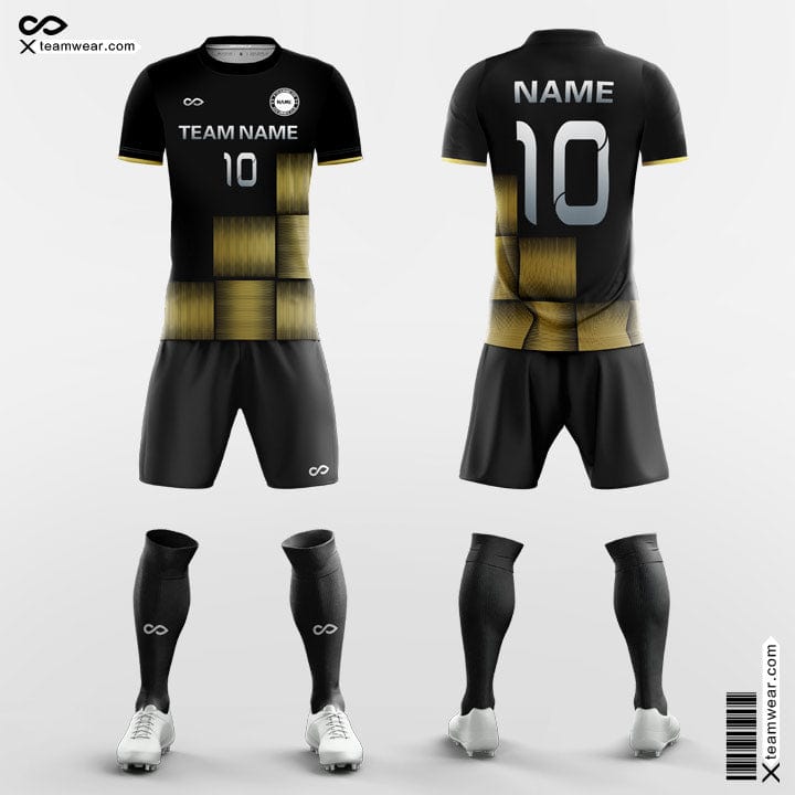 Men Customized Soccer Uniforms Color Block