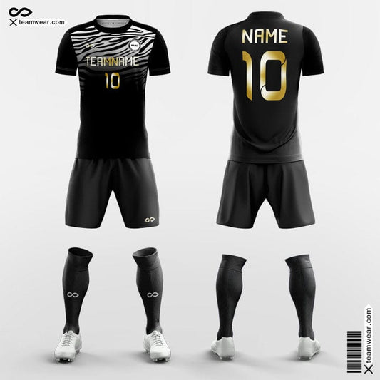 Black Kids Custom Soccer Uniforms