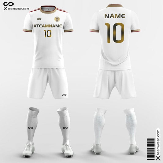 white gold soccer jersey for league