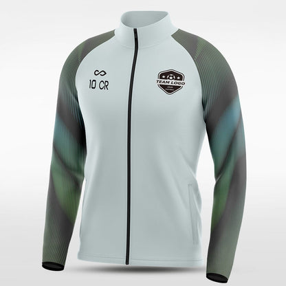 Grey Embrace Aurora Customized Full-Zip Jacket Design