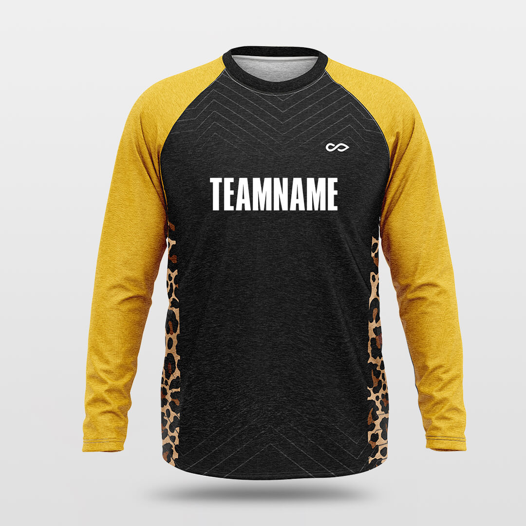 animal print long sleeve jersey