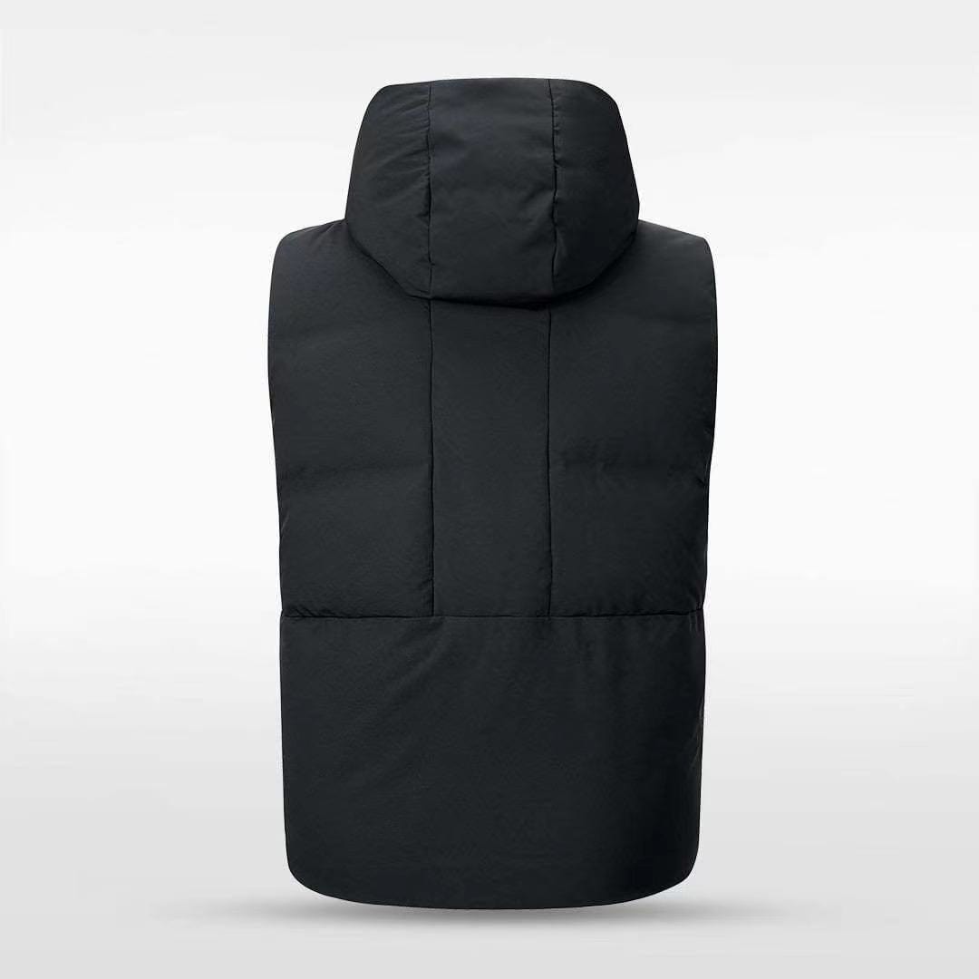 black adult winter down vest