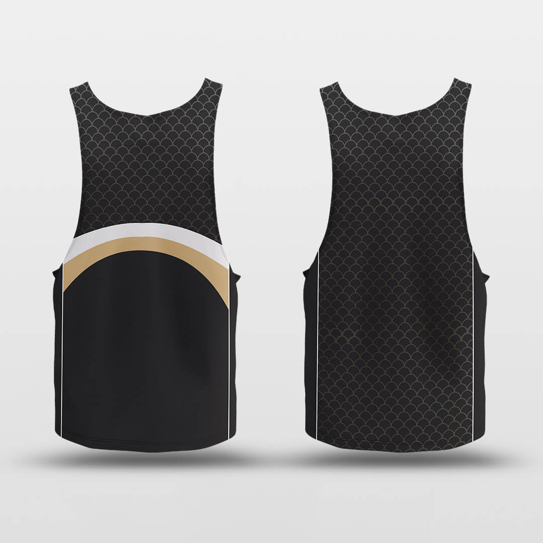 black basketball jersey top