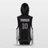 black basketball sleeveless hoodies