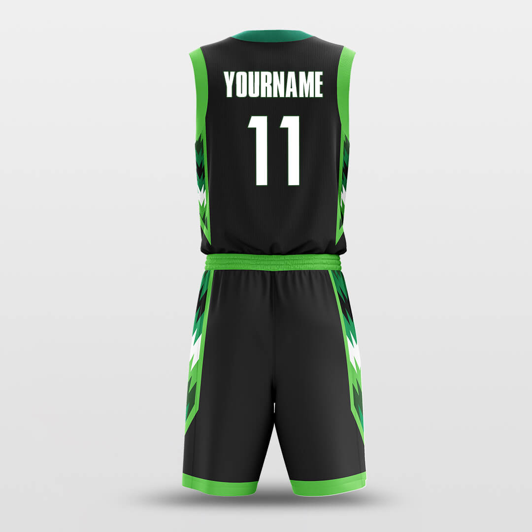 black custom basketball jersey