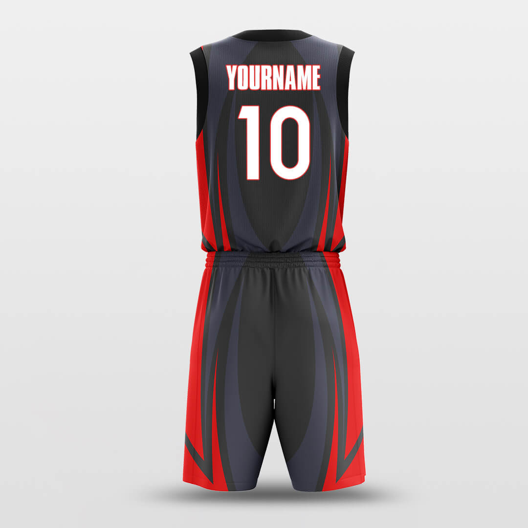 black custom basketball jersey