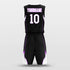 black custom basketball jersey