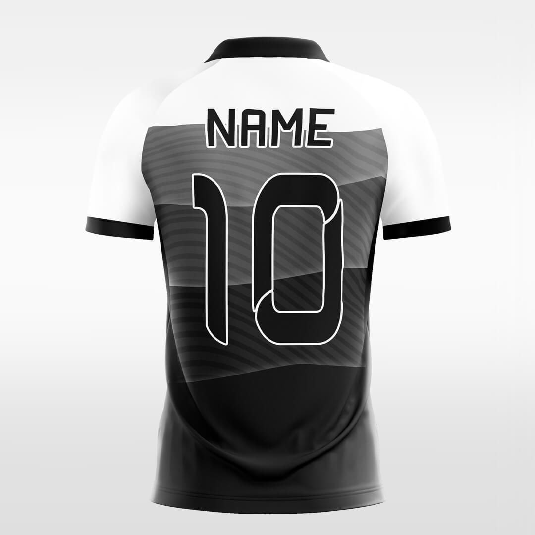 black custom short sleeve jersey