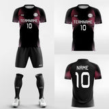    black custom soccer jersey kits