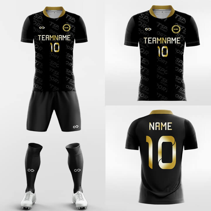 black gold soccer jersey