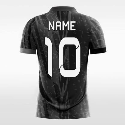 black short sleeve soccer jerseys