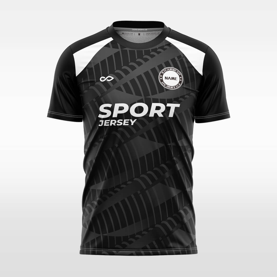 black soccer jersey for men sublimation