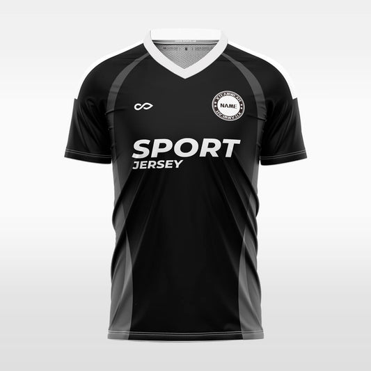   black soccer jersey for men sublimation