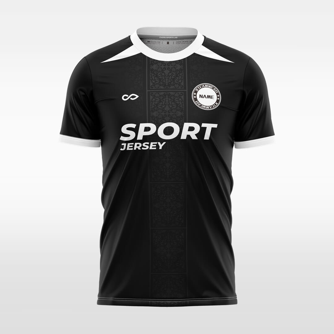    black soccer jersey for men sublimation