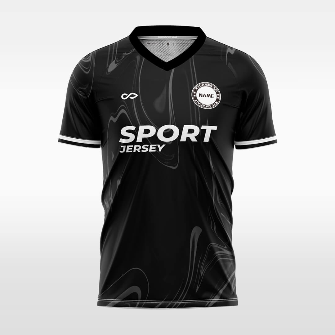   black soccer jersey for men sublimation