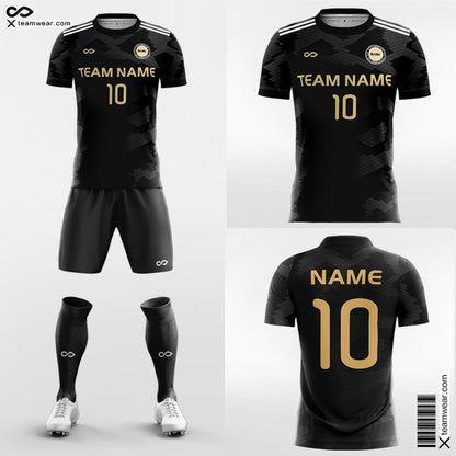 Black Soccer Uniforms Design