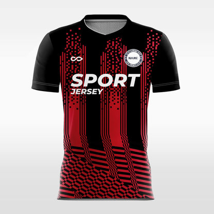 black sublimation short sleeve jersey