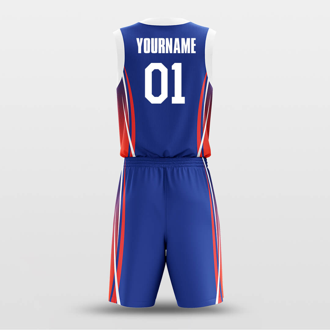 blue custom basketball jersey