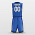 blue custom basketball jersey