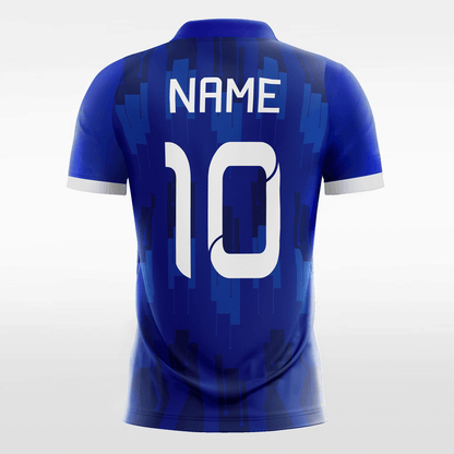 blue custom handball jersey