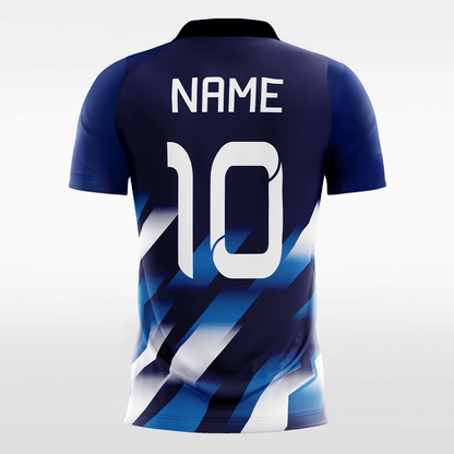 blue custom handball jersey