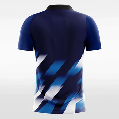 blue custom short handball jersey