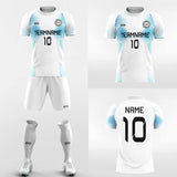 blue custom soccer jersey kits