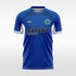  blue custom soccer jersey