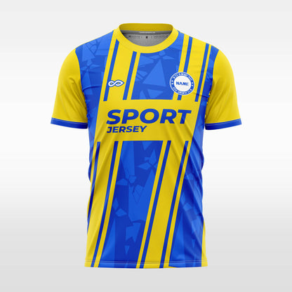  blue custom soccer jersey