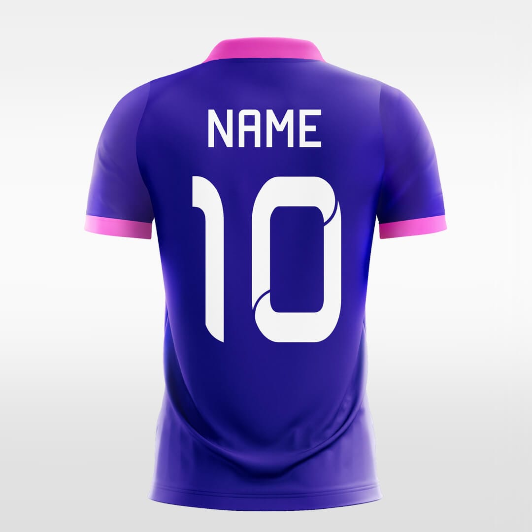 blue custom soccer jersey