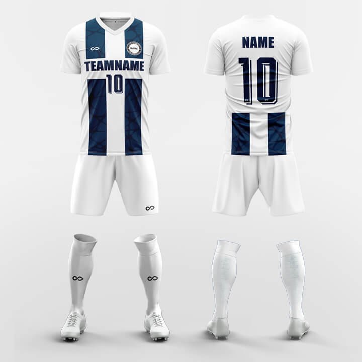   blue custom soccer jerseys kit 