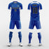  blue custom soccer jerseys kit 
