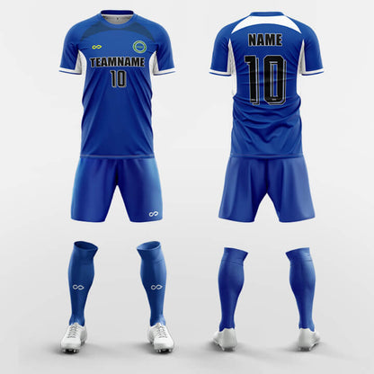  blue custom soccer jerseys kit 