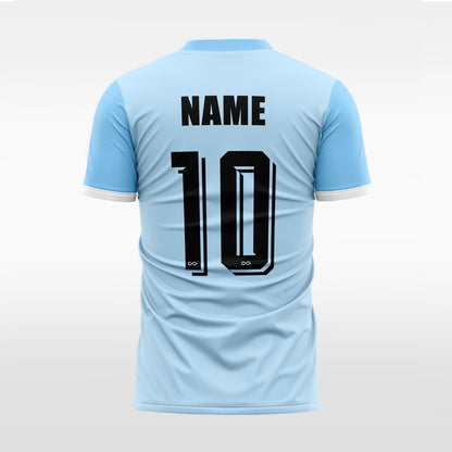 blue　customized　men　sublimated　soccer　jersey