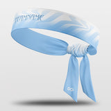 Blue Lake - Customized Sports Headband Sweat-Wicking Tie