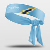 Blue Lightning - Customized Sports Headband Sweat-Wicking Tie