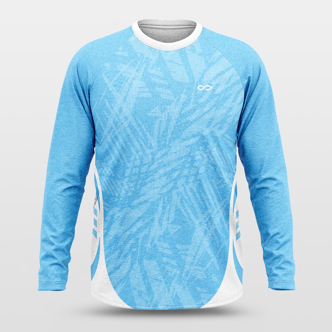 blue long sleeve jersey