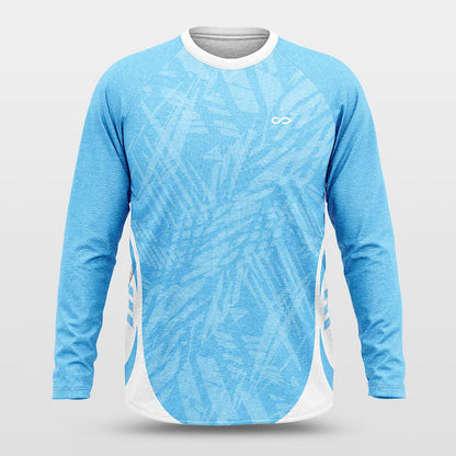 blue long sleeve jersey