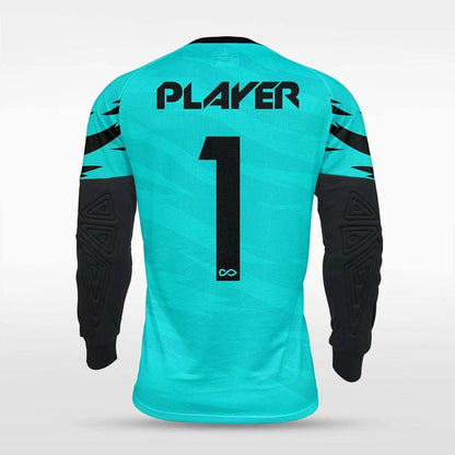 blue long sleeve soccer jersey