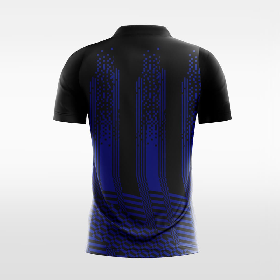 blue short sleeve jersey