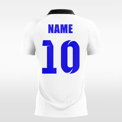 blue short sleeve jersey